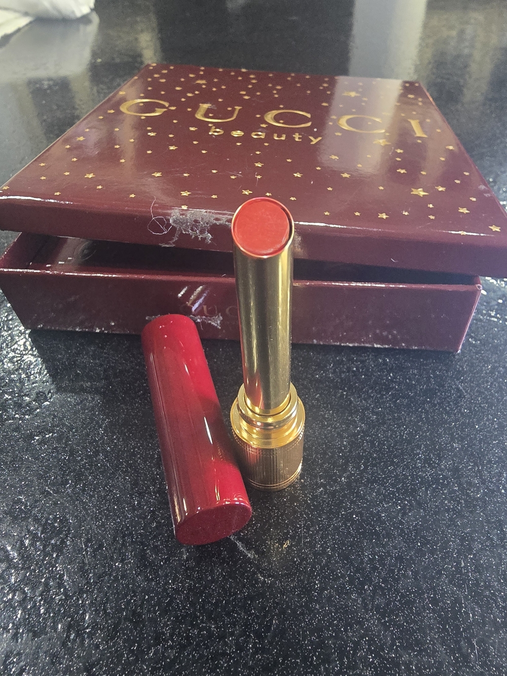 New Gucci Beauty Red Lipstick & Lip Gloss Set - Picture 3 of 5